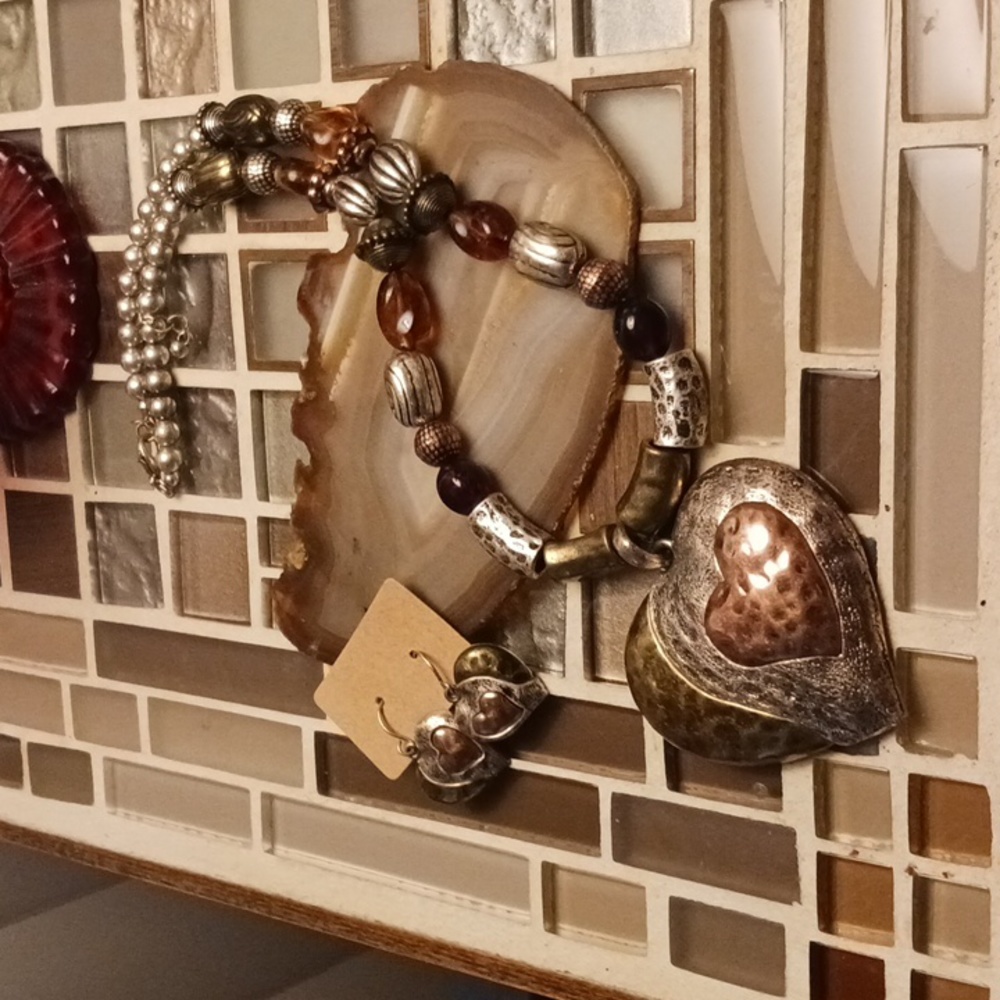 Artisan Heart Necklace & Earrings set